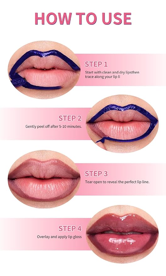 Double-Ended Peel-Off Lip Liner & Gloss Tint – Long-Lasting Hydrating Lip Color, Smudge-Proof & Kiss-Proof Gloss Duo for Plump Shiny Lips (03 Milk Tea Glow)