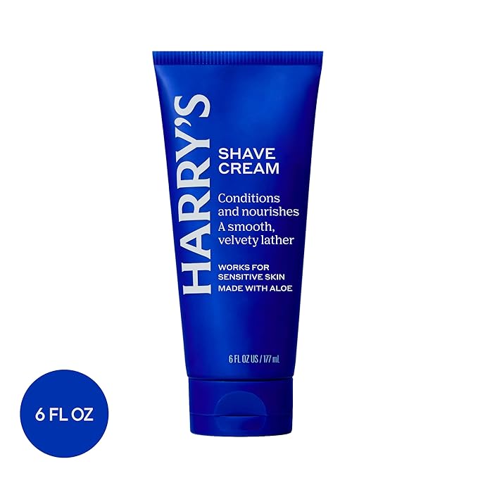 Harry's Shaving Cream for Men with Aloe and Eucalyptus - (4 Pack) 6 oz - Conditions Skin and Softens Facial Hair for Shaving - Safe for Sensitive Skin