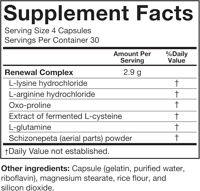 Serovital Renewal Complex - Anti Aging Supplements - Amino Acids - Peptides - Improved Energy and Immunity, Better Deeper Sleep, 30-Day Supply