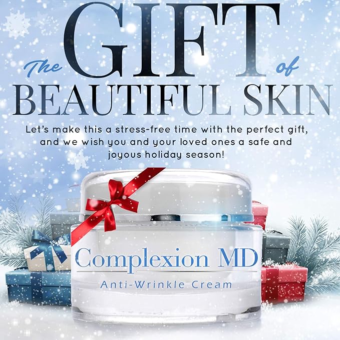Complexion MD Advanced Anti-Wrinkle Cream – Clinically Tested Multi-Peptide with Hyaluronic Acid – Face Moisturizer for Skin care – Hypoallergenic for All Skin Types – 1 Ounce