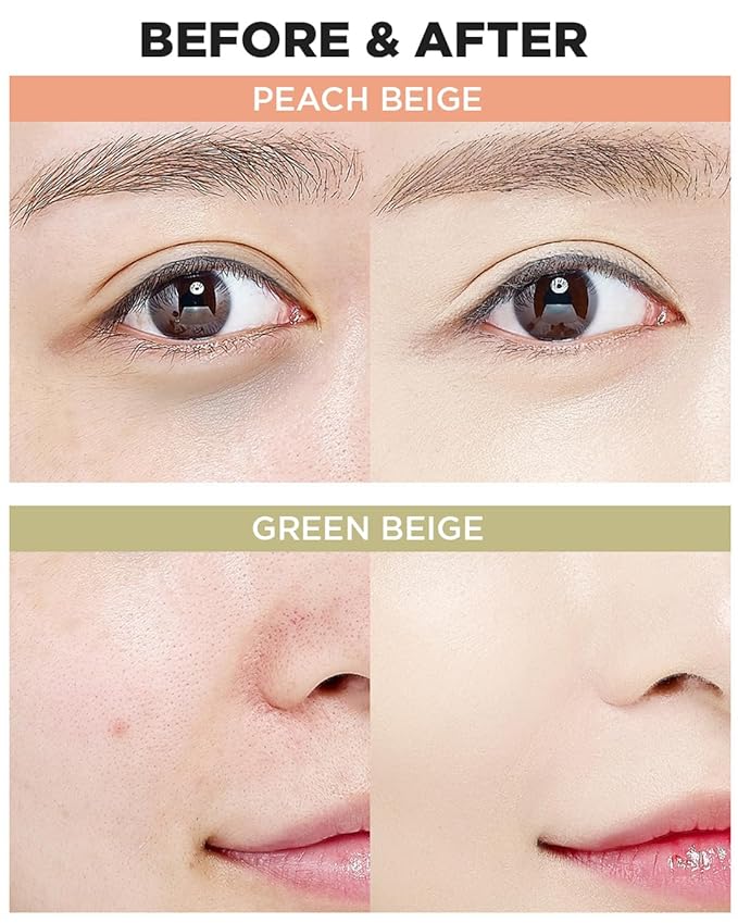 THESAEM Cover Perfection Pot Concealer 0.14oz - Green Beige Color Corrector for Redness & Blemishes - Single Pot Intensive Coverage Balm for Acne, Rosacea & Skin Troubles - Korean Makeup