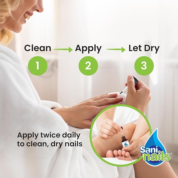 Troya Toenail Repair For Damaged Nails – Sani Nails Brush-On Toenail Solution for Hydrating and Restoring (1 Pack)