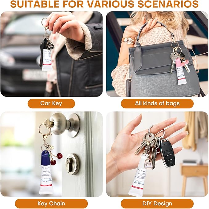 2 Pcs Keychain Holder for Aquaphor Lip Repair- Polypropylene Cap Accessory - Fit Lip Balm Keychain
