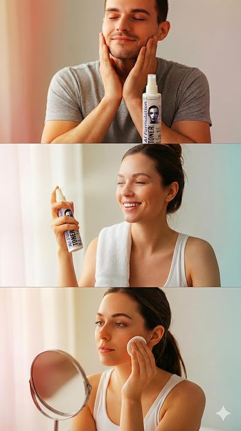 Pure Hypochlorous Acid Daily Face/Skin/Body Spray & Cleanser, Premium HOCl Topical Solution, Sensitive Skin - 8 oz