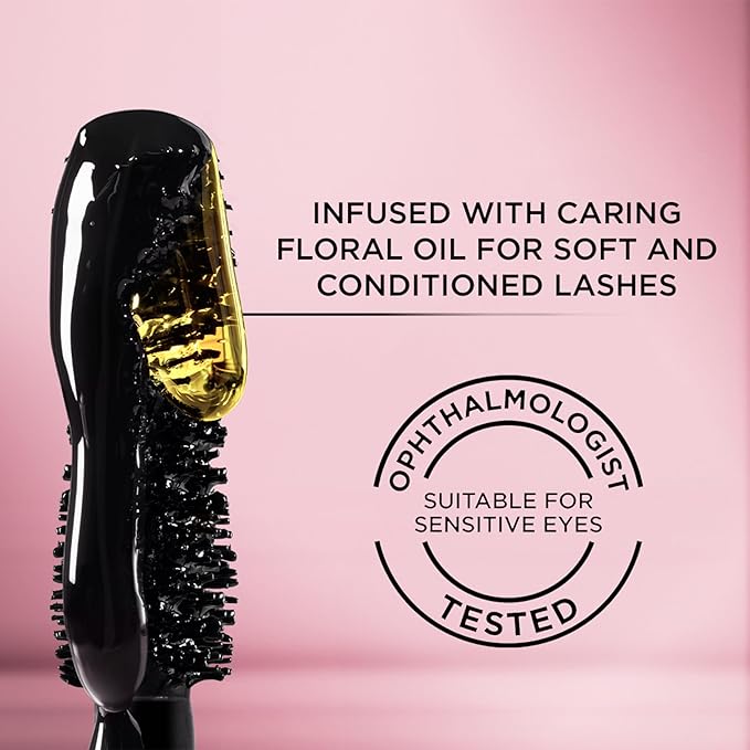 L'Oreal Paris Makeup Voluminous Lash Paradise Mascara, Voluptuous Volume, Intense Length, Feathery Soft Full Lashes, No Flaking, No Smudging, No Clumping, Blackest Black, 0.25 Fl Oz (Pack of 2)