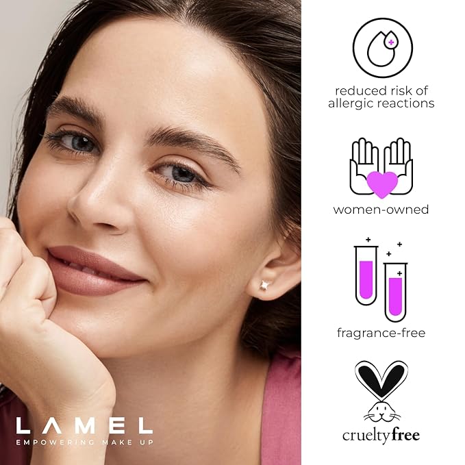 Lamel Matte Gel Lip Liner Pencil | Weightless&CreamyTexture - Sharpenable - Longwear & Waterproof - High Pigmented & Flawless Finish - Moisturizing - Cruelty-free & Paraben-Free,- 407, 1,7g/0.05oz