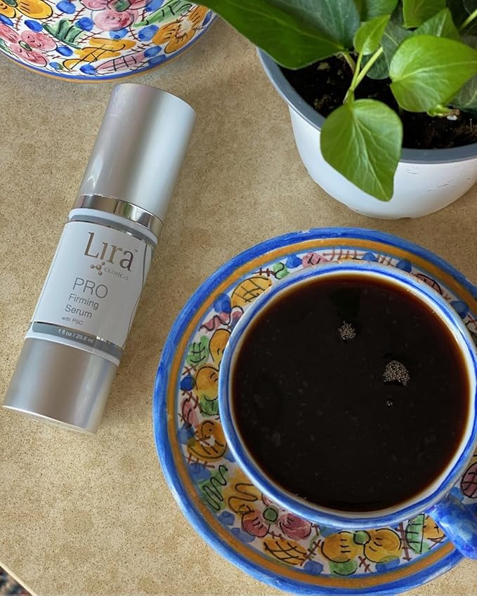 Lira Clinical PRO Firming Serum - Tightening Serum for Face - Corrects Lines & Wrinkles - With Botanicals, PSCs, Peptides, Gold & Silver - Glowing for Normal, Sensitive, Dry Skin - 1 fl oz