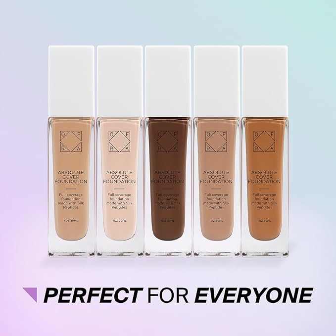 Absolute Cover Foundation #11 | Liquid Medium Coverage Foundation with Natural FInish | Oil-Free Face Makeup | Deepest Shade with Neutral Undertone | 1oz/30ml