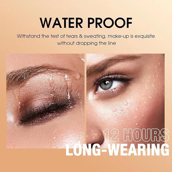 Light Taupe Eyeshadow Stick Makeup, Matte Cream Eye Shadow Pencil,High Pigmented Crease proof Glitter Eye Shadow Brightener Stick, Waterproof Long Lasting Eye Highlighter Crayon Eyeliner