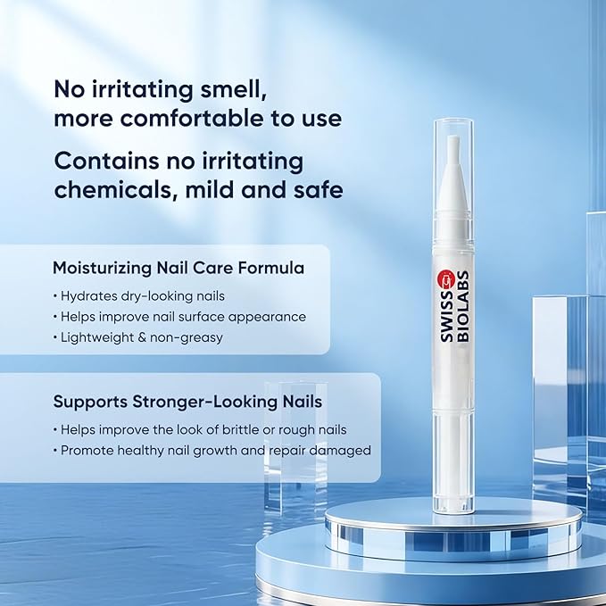 Swiss Biolabs Nail Fungus Pen, Nail Repair Treatment Serum with Undecylenic Acid 25% & TreeTea Oil for Nail Strengthener & Growth (3)