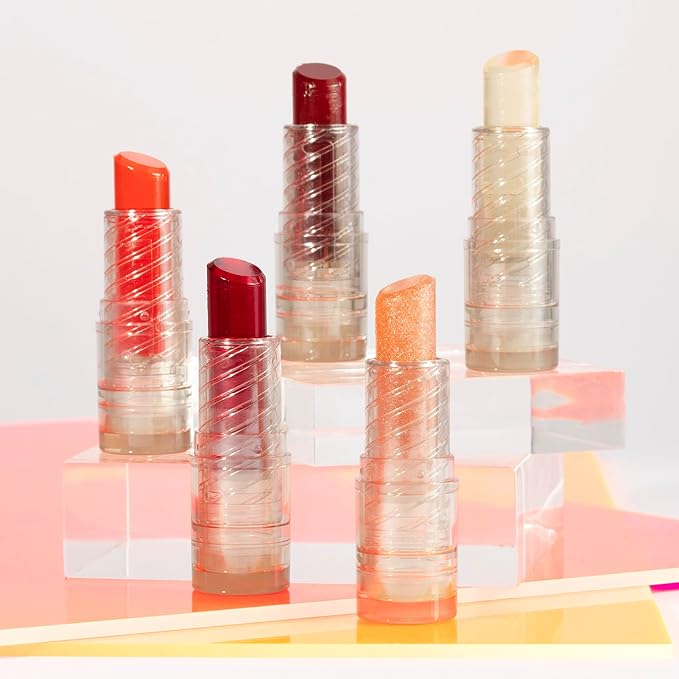 Pacifica Glow Stick Lip Oil Rosy Glow Sheer Rose Hydrating Lip Tint Balm, Moisturizing Glossy Oil for Dry Lips, Vitamin E Enriched, Non-Sticky Natural Shine, Vegan & Cruelty-Free Clean Beauty .14 oz