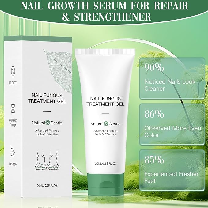 2PCS Nail Fungus Repair Gel – Multi-Purpose Nail Repair, Nail Growth Serum for Damaged Nail
