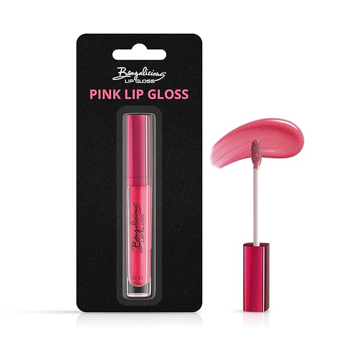 Pink Lip Gloss for Women – Infused with Vitamin E – Non-Sticky, Long Lasting, High Shine, Clean Formula – Pink Lipgloss, 1 Pack