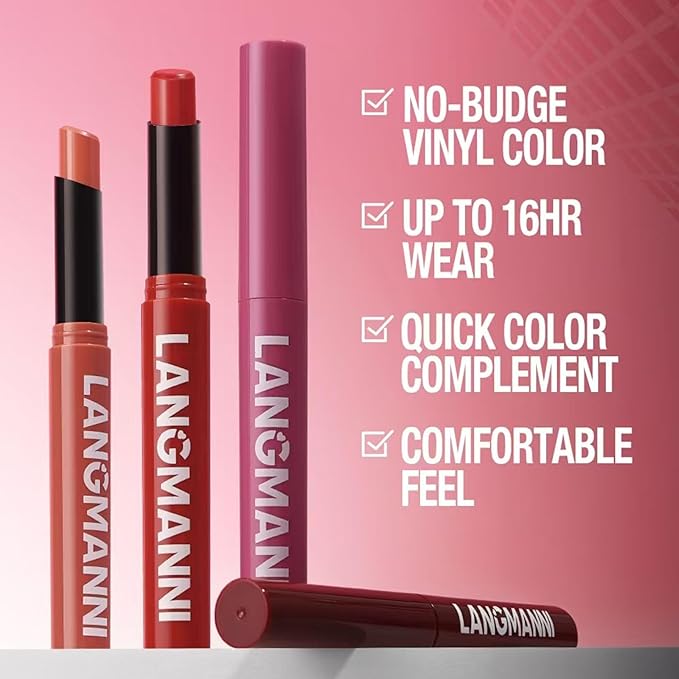 Matte Lipstick For Women Girls 24Hr Wear Waterproof Long Lasting Hypoallergenic Lipsticks - Lightweight Non-Drying, Fade-Resistant Formula 12 Trendy Colors for Daily Use Vegan & Cruelty-Free 06