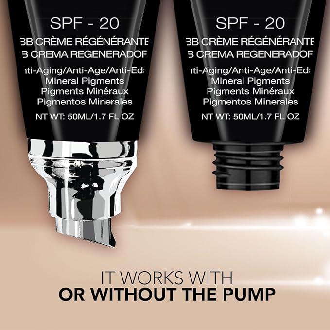 Bellapierre BB Cream SPF 20 – Mineral Sunscreen & Liquid Foundation, Lightweight Face Moisturizer with Buildable Coverage, Matte Finish, Non-Toxic, Paraben-Free, Cruelty-Free – 1.7 oz - Dark