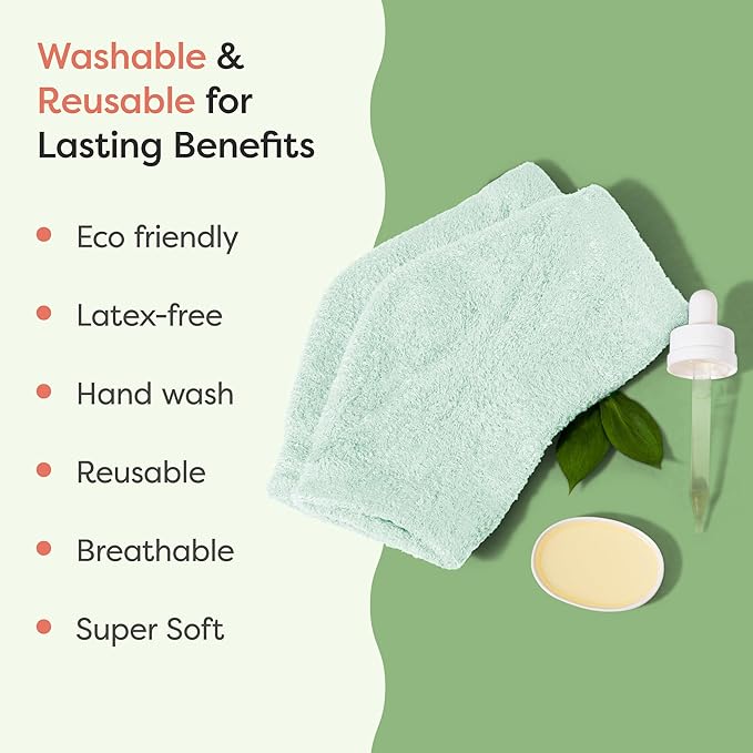 ZenToes Moisturizing Socks for Cracked Heel Treatment, Vitamin E, Olive Oil and Jojoba Oil Infused Heel Socks, Galentines Day Gifts, Self Care Gifts for Women (Fuzzy Mint Green, Regular)