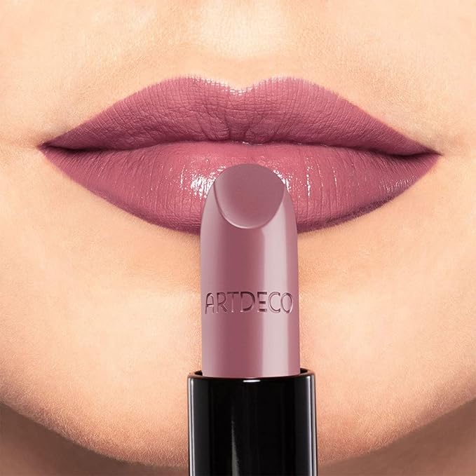 ARTDECO Perfect Color Lipstick - Royal Rose - Glide-On Lipstick with Rich Color & Plumping Effect - Creamy, Pearly Finish - Hyaluronic Acid - Long Lasting - Lip Plumper - Lip Care - Makeup - 0.14 Oz