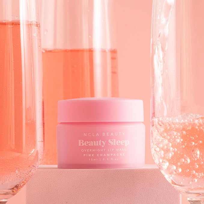 NCLA - Beauty Sleep Overnight Lip Mask | Vegan, Cruelty-Free, Clean Skincare (Pink Champagne)
