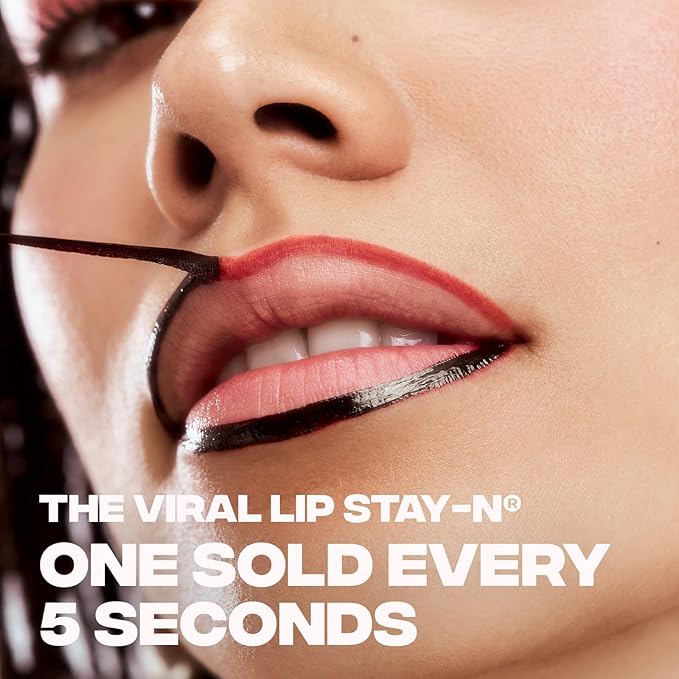 Sacheu Lip Liner STAY-N Peel Off Lip Stain — Long Lasting Waterproof Lip Tint with Hyaluronic Acid & Vitamin E — Transfer Proof Matte Finish, Vegan & Cruelty-Free (HEY-zel)