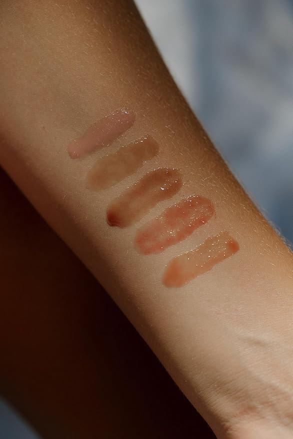 Tinted Lip Oil with Tallow & Lanolin – Hydrating Balm-Gloss Hybrid with Cherry Seed Oil & Castor Oil – Natural Mineral Pigments, Nourishing Moisture, Non-Sticky Shine (5 Shades) (Poppy)