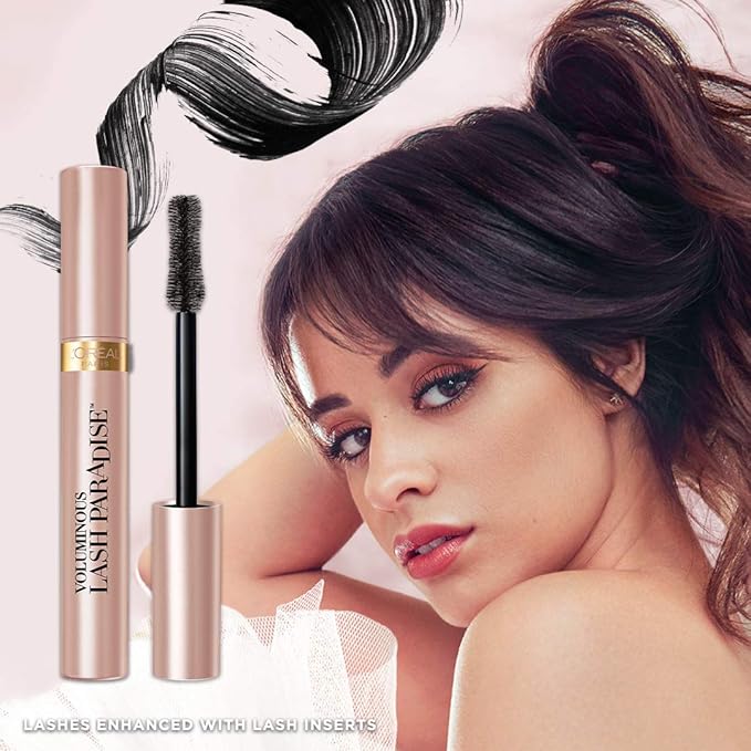L'Oreal Paris Voluminous Lash Paradise Waterproof Mascara, Volumizing, Lengthening and Thickening Eye Makeup For Fuller-Looking Lashes, Black, 0.25 Fl Oz