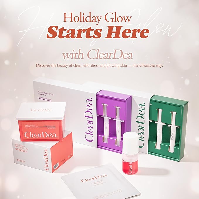 Mucin Collagen Peptide Hydrogel Mask (Plant Mucin & 7-Collagen Complex) – Hydrating & Firming Facial Sheet, 5 Pack – Korean Skincare Glow Essentials, Stocking Stuffer Gift