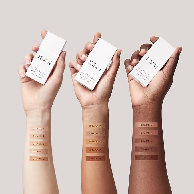 Summer Fridays Sheer Skin Tint - Skin Tint with Hyaluronic Acid - Helps Diminish Uneven Skin Tone - Sheer to Light Coverage - Shade 1 - Fair with Neutral Peach Undertones (1 Fl Oz)