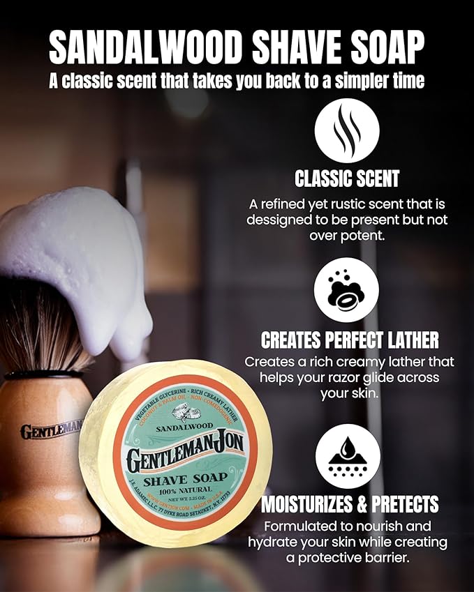 Gentleman Jon Safety Razor Shaving Kit - Vintage Wet Shave Grooming Set for Men, With Old Fashioned Razor, Badger Hair Shaving Brush, Alum Block, Shave Soap, Stainless Bowl & Double Edge Safety Blades