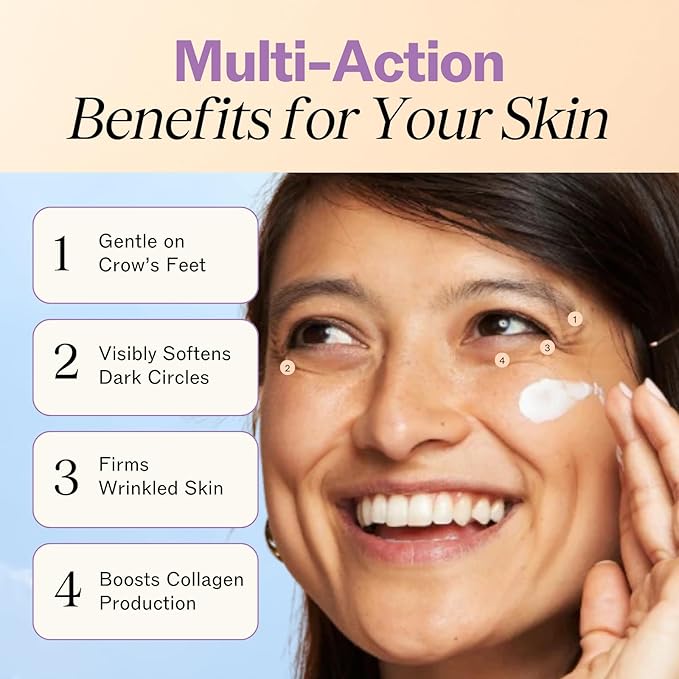 LilyAna Naturals Eye Cream for Dark Circles and Puffiness, Under Eye Cream for Wrinkles and Bags, Anti Aging helps Improve Dryness; for Sensitive Skin (1.7 Ounce, Pack of 2)