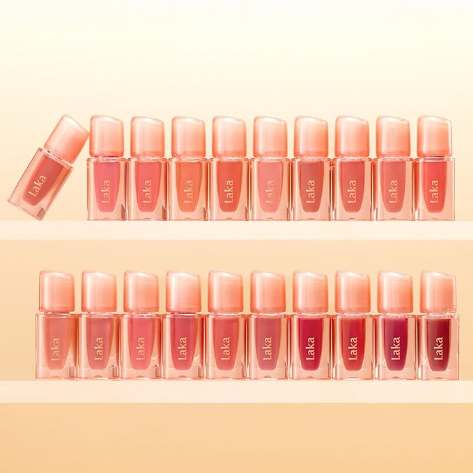 Laka Jelling Nude Gloss Mini, 1.9g/0.07oz, Sheer Hydrating Lip Oil with No Stain, Non-Sticky, Nourishing Gloss for a Fresh, Glowy Look, Vegan, Clean Beauty Makeup, K-Beauty (#315 Betterring)