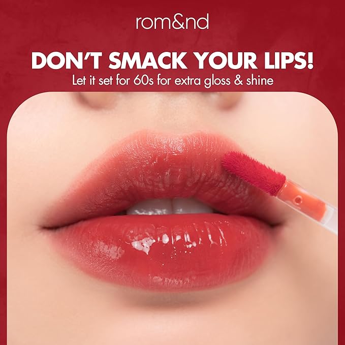 rom&nd Juicy Lasting Tint #16 Corni Soda - Long-Lasting Lip Gloss, Lipstick & Stain in One | Moisturizing, Non-Sticky, Vibrant Korean Lip Makeup