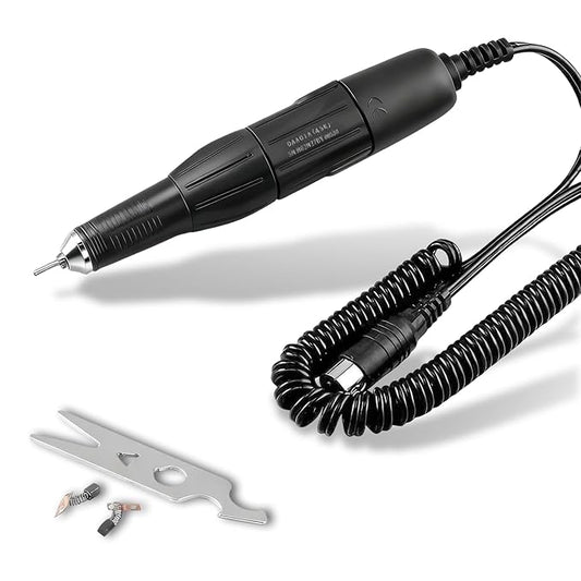 45000RPM Professional Nail Drill Handle, 102L Micro Motor for Nail, Lab, Jewelry, Ceramics, Silicone, Glasswork, Artware, Woodcarving