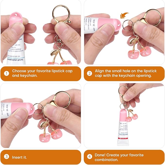 2 Pcs Keychain Holder for Aquaphor Lip Repair- Polypropylene Cap Accessory - Fit Lip Balm Keychain