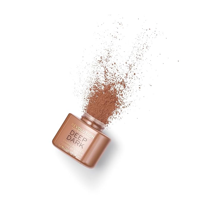 Revolution, Loose Baking Powder, Makeup Setting Powder, Long-Lasting Coverage, Mattifies & Reduces Shine, Deep Dark, 1.12 oz
