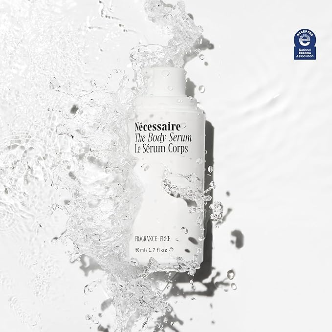 Nécessaire The Body Serum – Fragrance-Free Hydrating Lotion with Hyaluronic Acid + Niacinamide – Fast-Absorbing Body Serum for Sensitive + Eczema-Prone Skin. 1.7fl oz.