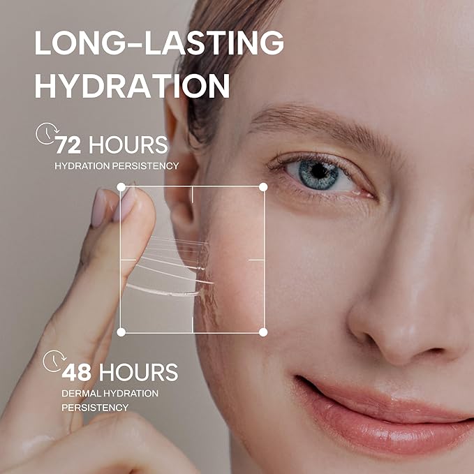 Whamisa Organic Cactus Bouncy Serum, 48 hrs Inner Skin Moisture, 72 hrs Hydrating and Moisturizing, Facial Ampoule, Korean Skin Care (52ml)