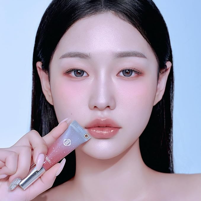 DINTO Frozen Lip Jelly - Icy Cool Plumping Lip Gloss with Metal Tip - High-Shine Non-Sticky Jelly Formula for Fuller, Juicy Lips - Vegan & Cruelty-Free - 0.34 fl oz - Shade 382 Witch