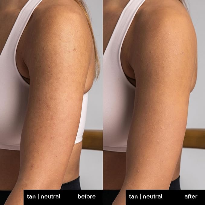 Tinge Tint Body Makeup, Water and Transfer Resistant Up to 48 Hours, Buildable Medium Coverage Body Foundation or Bronzer with Amino Acids, Tattoo Cover Up Makeup, 3.38 FL Oz- Tan Neutral