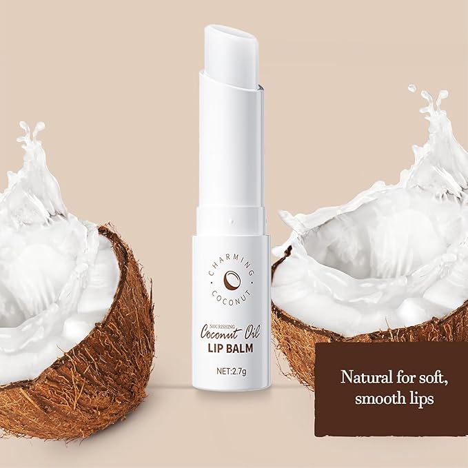 Lip Repair Stick with Coconut Oil Lip Balm Chapstick for WomenAll-Day Moisturization, lip balm hydrating Hydrates Dry lip Moisturizer Repair Holiday Gifts for Self Care