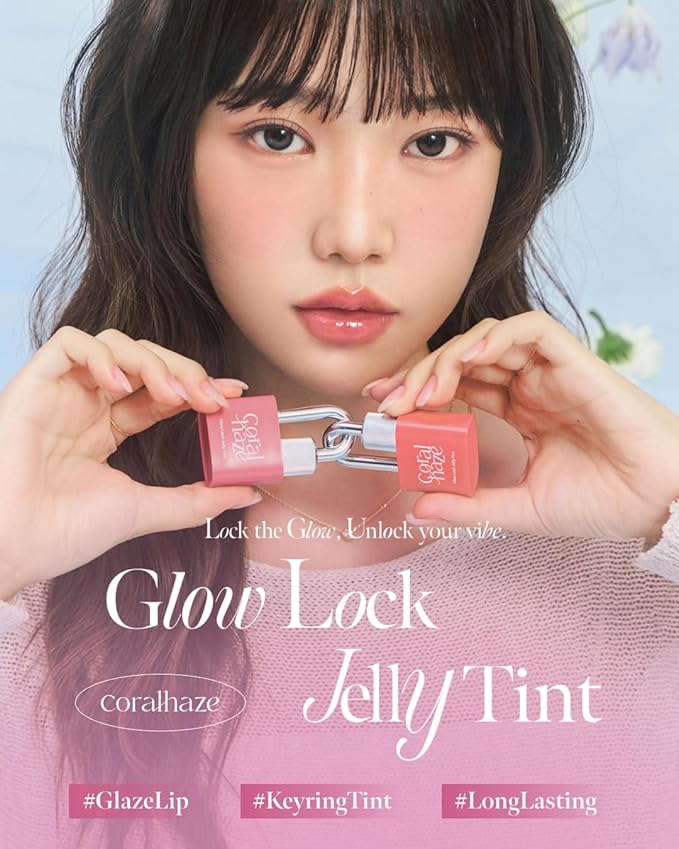 Glow Lock Jelly Tint 109 Heavy 4g, Hydrating Jelly Glow Lip Stain, Glass-Like Shine Lip Gloss, Long-Lasting Color, Moisturizing Lip Enhancer, Collectible Lock-Shaped Design, Korean Makeup