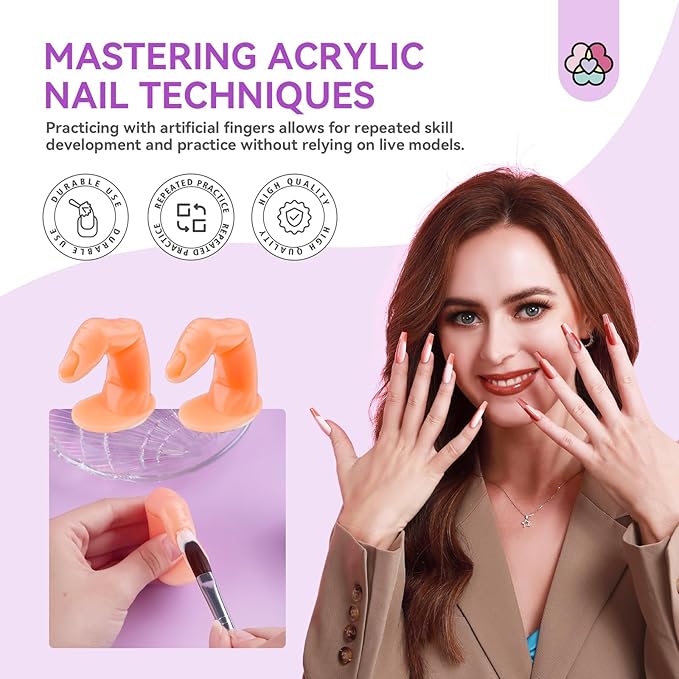 SAVILAND Acrylic Nail Kit for Beginners: White Pink Clear Acrylic Powder and Liquid Set with Nail Dehydrator Primer Brushes Forms Tips Tools Nails Kit Acrylic Set with Everything Home DIY