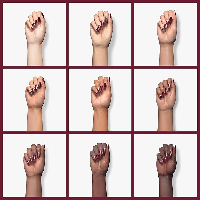 Sally Hansen Color Therapy Nail Polish | Biotin, Argan Oil, Long Lasting, Healthy Nails, Nail Strengthener, Opaque | 374 Wine Not | Burgundy Nail Color
