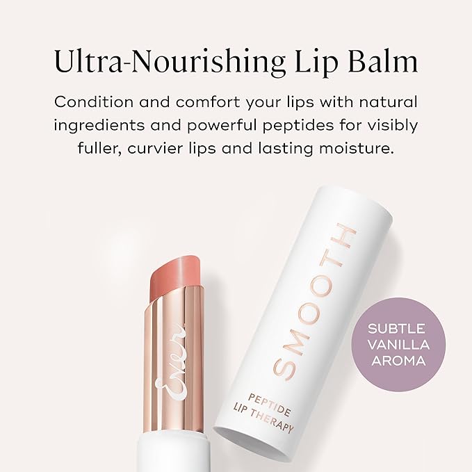 EVER Peptide Lip Therapy — Clear (Tint-Free Balm with Peptides & Moisturizing Botanical Oils)
