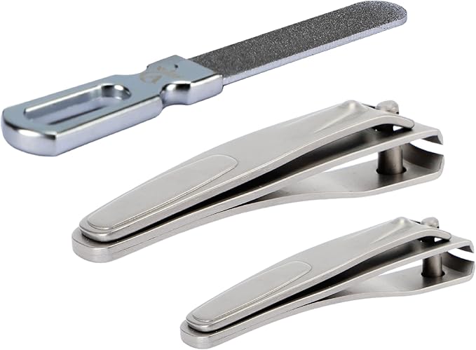 Made in Solingen, Germany – APEXAY Professional Nail Clippers Set, Premium Fingernail & Toenail Cutter for Men & Women, Heavy Duty, Surgical Stainless Steel, Sharp, Durable, for Thick Nails, Trim Easy