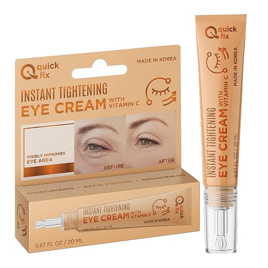Quick Fix Vitamin C Instant Eye Tightener – Under Eye Cream for Dark Circles, Puffiness & Bags – Dermatologist Tested, Anti-Aging, Korean Skin Care – Vegan, Clean Beauty, Cruelty-Free – .67 Fl Oz