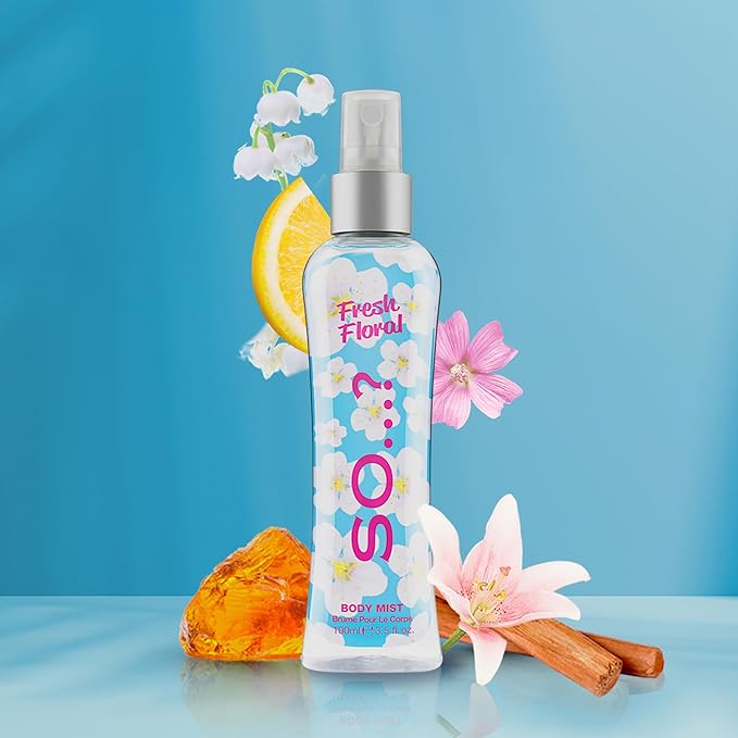Fresh Floral Body Mist by So…? for Women - 3.5 oz Body Mist - Pack of 3