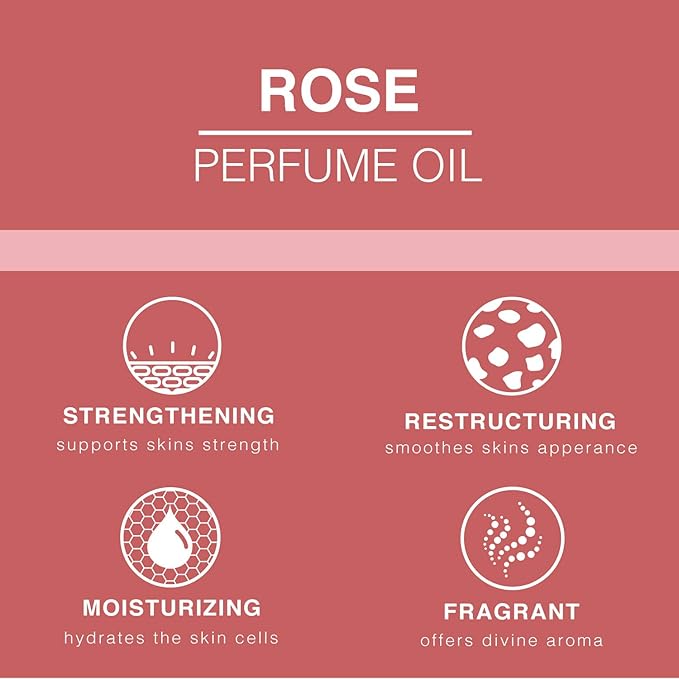 BEAUTE DE PROVENCE - Amaranth Refreshing Lightly Scented Floral Roll-On Perfume Body Oill - Body Oils for Women Perfume - Enriched w/Apricot Oil, Sweet Almond Oil, Fractionated Coconut Oil - 1 OZ