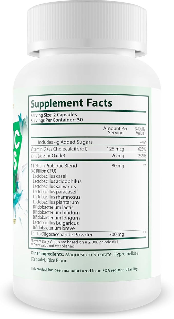 Organic Fungus Nuker Probiotic - Our Best Toenail Fungus Probiotic For Fungal Nail Immune Support - 40 Billion Probiotics & Prebiotics - Pro/Prebiotic Myco Nuker Probiotics Nail Fungal Treatment