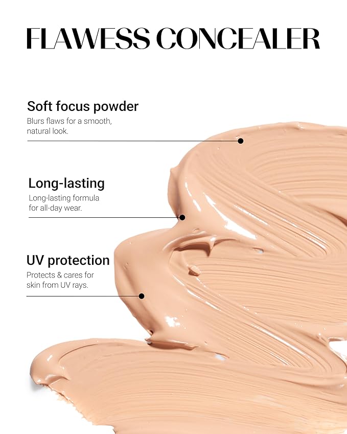 THESAEM Cover Perfection Tip Concealer 0.2 fl.oz. - 0.5 Ice Beige Neutral Beige for Light Skin Tones 13-19 - High Coverage Long Lasting Concealer - Korean Makeup for Dark Circles & Blemishes