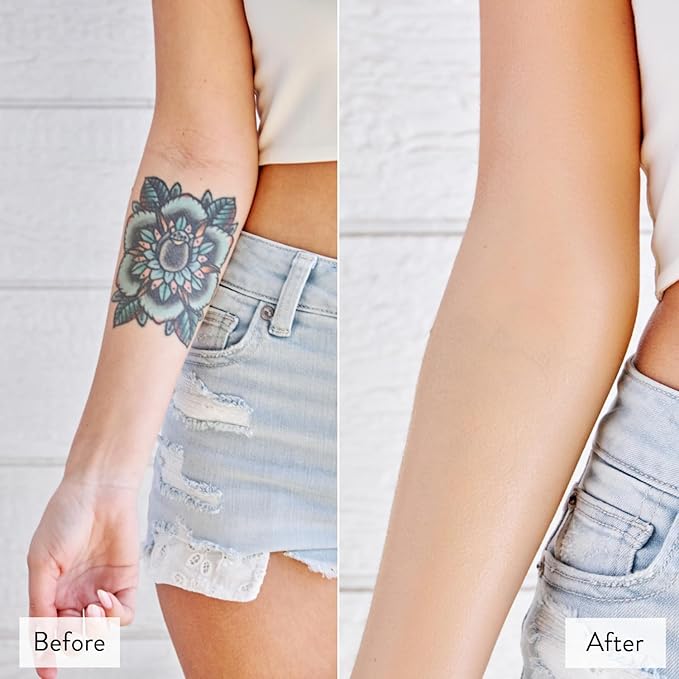 Best Bronze Bombshell Body Makeup - Tattoo Cover Up Makeup & Body Foundation Waterproof - Tattoo Concealer Waterproof for Scars, Varicose Veins Cover Up & Leg Foundation (NC51 Deep Glow)